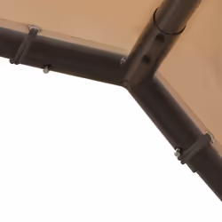 vidaXL Canopy Tent Garden Gazebo Party Tent BBQ Shelter Beige Steel and Fabric - Additional view 4