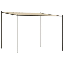 vidaXL Gazebo Beige 3x3 m 180 g/mÂ² Fabric and Steel Outdoor Party Marquee