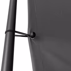 vidaXL Gazebo Anthracite 4x4 m 180 g/mÂ² Fabric and Steel Outdoor Party Marquee - Additional view 4