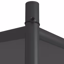 vidaXL Gazebo Anthracite 4x4 m 180 g/mÂ² Fabric and Steel Outdoor Party Marquee - Additional view 5