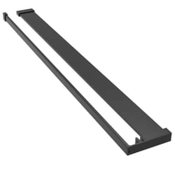 vidaXL Shower Shelf for Walk-in Shower Wall Aluminium Multi Colours/Sizes - black, 80 cm