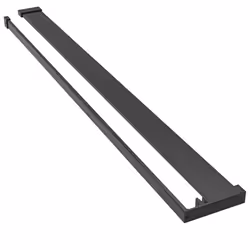 vidaXL Shower Shelf for Walk-in Shower Wall Aluminium Multi Colours/Sizes - black, 118 cm