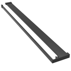 vidaXL Shower Shelf for Walk-in Shower Wall Aluminium Multi Colours/Sizes - black, 118 cm