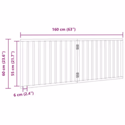 vidaXL Dog Gate with Door Foldable Dog Fence Pet Gate Pet Barrier Poplar Wood - brown, 80 x 60 x 2 cm/ 2 pcs