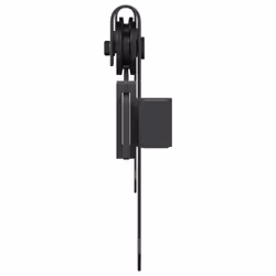 vidaXL Mini Sliding Cabinet Door Kit Barn Door Hardware Kit Black Carbon Steel - Additional view 4