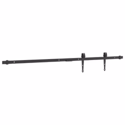 vidaXL Mini Sliding Cabinet Door Kit Barn Door Hardware Kit Black Carbon Steel - Additional view 5