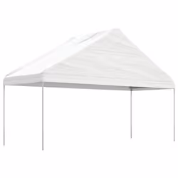 vidaXL Gazebo Outdoor Canopy Marquee Garden Gazebo with Roof White Polyethylene