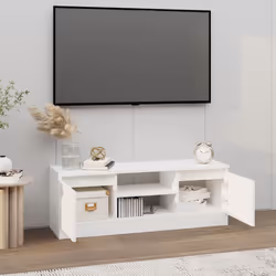 vidaXL TV Cabinet with Door Media Unit Cabinet Stand Furniture Multi Colours - white - Additional view 2