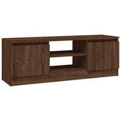 vidaXL TV Cabinet with Door Media Unit Cabinet Stand Furniture Multi Colours - brown oak