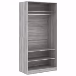 vidaXL Wardrobe Clothing Storage Hanger Clothes Cabinet Closet Engineered Wood - grey sonoma