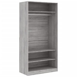 vidaXL Wardrobe Clothing Storage Hanger Clothes Cabinet Closet Engineered Wood - grey sonoma