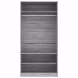 vidaXL Wardrobe Clothing Storage Hanger Clothes Cabinet Closet Engineered Wood - grey sonoma - Additional view 4