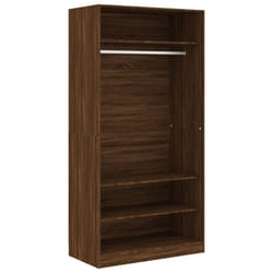 vidaXL Wardrobe Clothing Storage Hanger Clothes Cabinet Closet Engineered Wood - brown oak