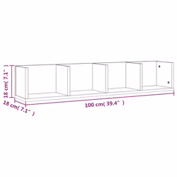 VidaXL 826618 shelve Wood Grey - Additional view 7