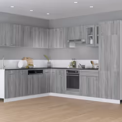 vidaXL Kitchen Cabinet Home Storage Shelf Organiser Cupboard Engineered Wood - grey sonoma, hanging cabinet 30 cm