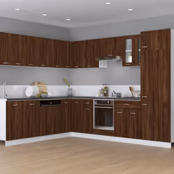 vidaXL Kitchen Cabinet Home Storage Shelf Organiser Cupboard Engineered Wood - brown oak, hanging cabinet 30 cm