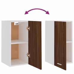 vidaXL Kitchen Cabinet Home Storage Shelf Organiser Cupboard Engineered Wood - brown oak, hanging cabinet 30 cm - Additional view 7