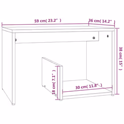 VidaXL 826632 coffee/side/end table - Additional view 7