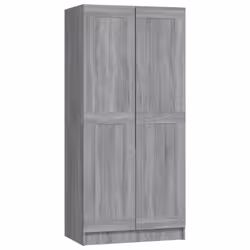 vidaXL Wardrobe Engineered Wood Clothing Cabinet Hanger Shelf Multi Colours - grey sonoma