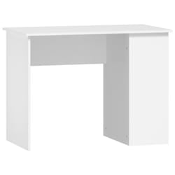 vidaXL Desk Office Computer Desk Study Desk Writing Table Engineered Wood - white