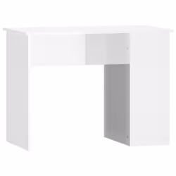 vidaXL Desk Office Computer Desk Study Desk Writing Table Engineered Wood - high gloss white