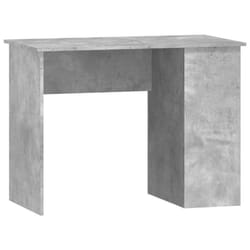 vidaXL Desk Office Computer Desk Study Desk Writing Table Engineered Wood - concrete grey
