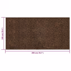vidaXL Rubber Cork Roll Wallcovering Cork Sheet Vinyl Underlay Multi Sizes - 100 x 200 x 0.2 cm