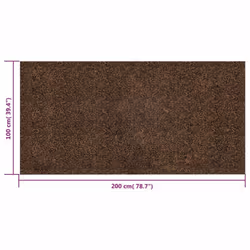 vidaXL Rubber Cork Roll Wallcovering Cork Sheet Vinyl Underlay Multi Sizes - 100 x 200 x 0.5 cm