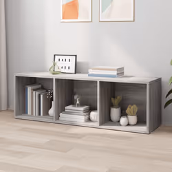 vidaXL Book Cabinet/TV Cabinet Engineered Wood Highboard Cupboard Bookshelf - grey sonoma - Additional view 5