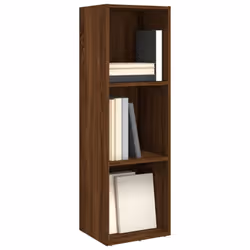 vidaXL Book Cabinet/TV Cabinet Engineered Wood Highboard Cupboard Bookshelf - brown oak - Additional view 2