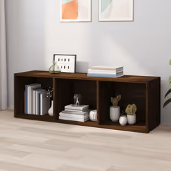 vidaXL Book Cabinet/TV Cabinet Engineered Wood Highboard Cupboard Bookshelf - brown oak - Additional view 5
