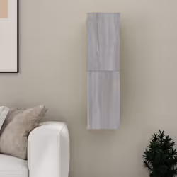vidaXL TV Cabinet Engineered Wood Wall Mounted Stand Living Room TV Console - grey sonoma, 30.5 x 30 x 110 cm/ 1 pcs - Additional view 4