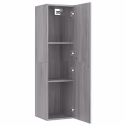 vidaXL TV Cabinet Engineered Wood Wall Mounted Stand Living Room TV Console - grey sonoma, 30.5 x 30 x 110 cm/ 1 pcs - Additional view 9