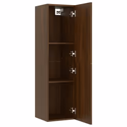 vidaXL TV Cabinet Engineered Wood Wall Mounted Stand Living Room TV Console - brown oak, 30.5 x 30 x 110 cm/ 1 pcs - Additional view 9