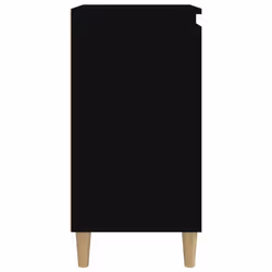 vidaXL 1/2x Bedside Cabinet Engineered Wood End Table Nightstand Multi Colours - black, 2 pcs - Additional view 6