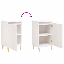 VidaXL 819633 nightstand/bedside table White - Additional view 8