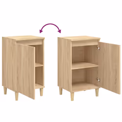 VidaXL 819635 nightstand/bedside table Oak - Additional view 8