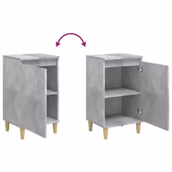 VidaXL 819636 nightstand/bedside table Concrete colour - Additional view 8