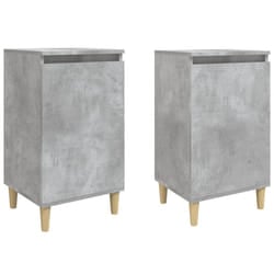 VidaXL 819637 nightstand/bedside table Concrete colour