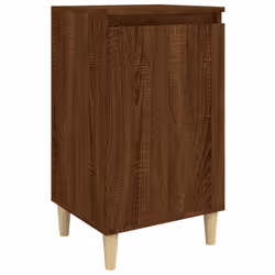 vidaXL 1/2x Bedside Cabinet Engineered Wood End Table Nightstand Multi Colours - brown oak, 1 pcs