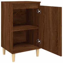 vidaXL 1/2x Bedside Cabinet Engineered Wood End Table Nightstand Multi Colours - brown oak, 1 pcs - Additional view 5