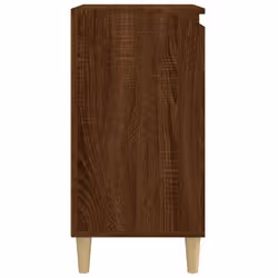 vidaXL 1/2x Bedside Cabinet Engineered Wood End Table Nightstand Multi Colours - brown oak, 1 pcs - Additional view 6