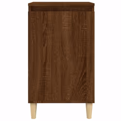 vidaXL 1/2x Bedside Cabinet Engineered Wood End Table Nightstand Multi Colours - brown oak, 2 pcs - Additional view 4