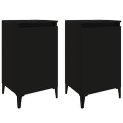 VidaXL 819647 nightstand/bedside table Black