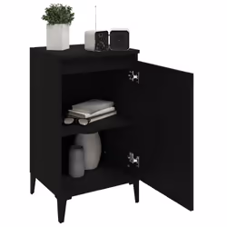 VidaXL 819647 nightstand/bedside table Black - Additional view 4