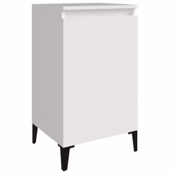 VidaXL 819648, White, Metal, Wood, 400 mm, 350 mm, 700 mm, 1 pc(s)