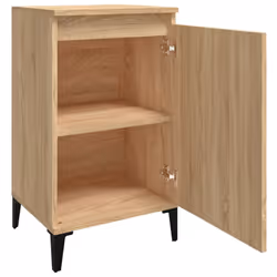 vidaXL 1/2x Bedside Cabinet White 40x35x70 cm Engineered Wood Multi Colours - sonoma oak, 2 pcs - Additional view 5