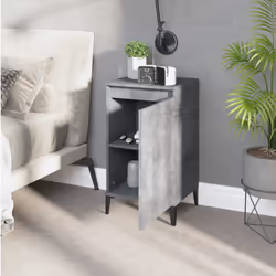 VidaXL 819652 nightstand/bedside table Concrete colour