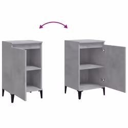 VidaXL 819652 nightstand/bedside table Concrete colour - Additional view 8