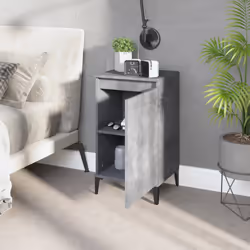 VidaXL 819653 nightstand/bedside table Concrete colour